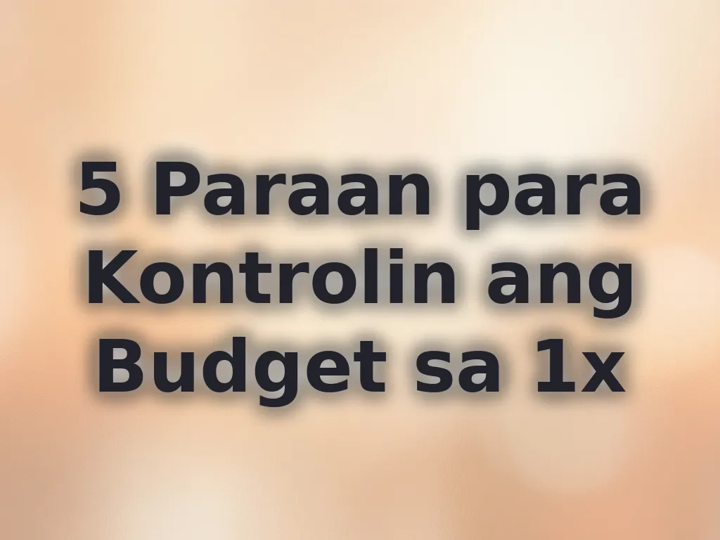 Budget Control